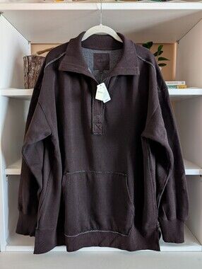 Aerie Vintage Popover Polo Sweatshirt